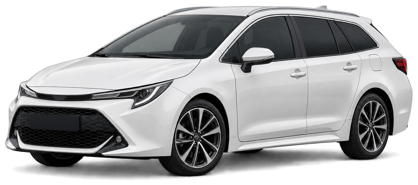Weisser Toyota Corolla Touring Sports Hybrid